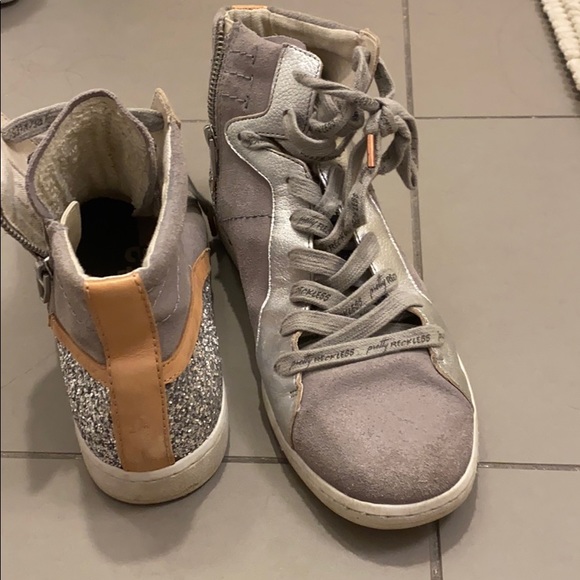 Sparkly high top tennis shoes - Picture 4 of 5